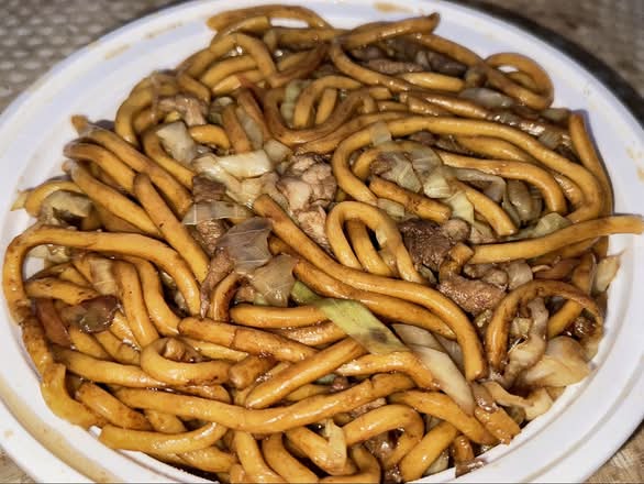 163. Pan-Fried Shanghai Noodles with Pork 上海粗炒麵